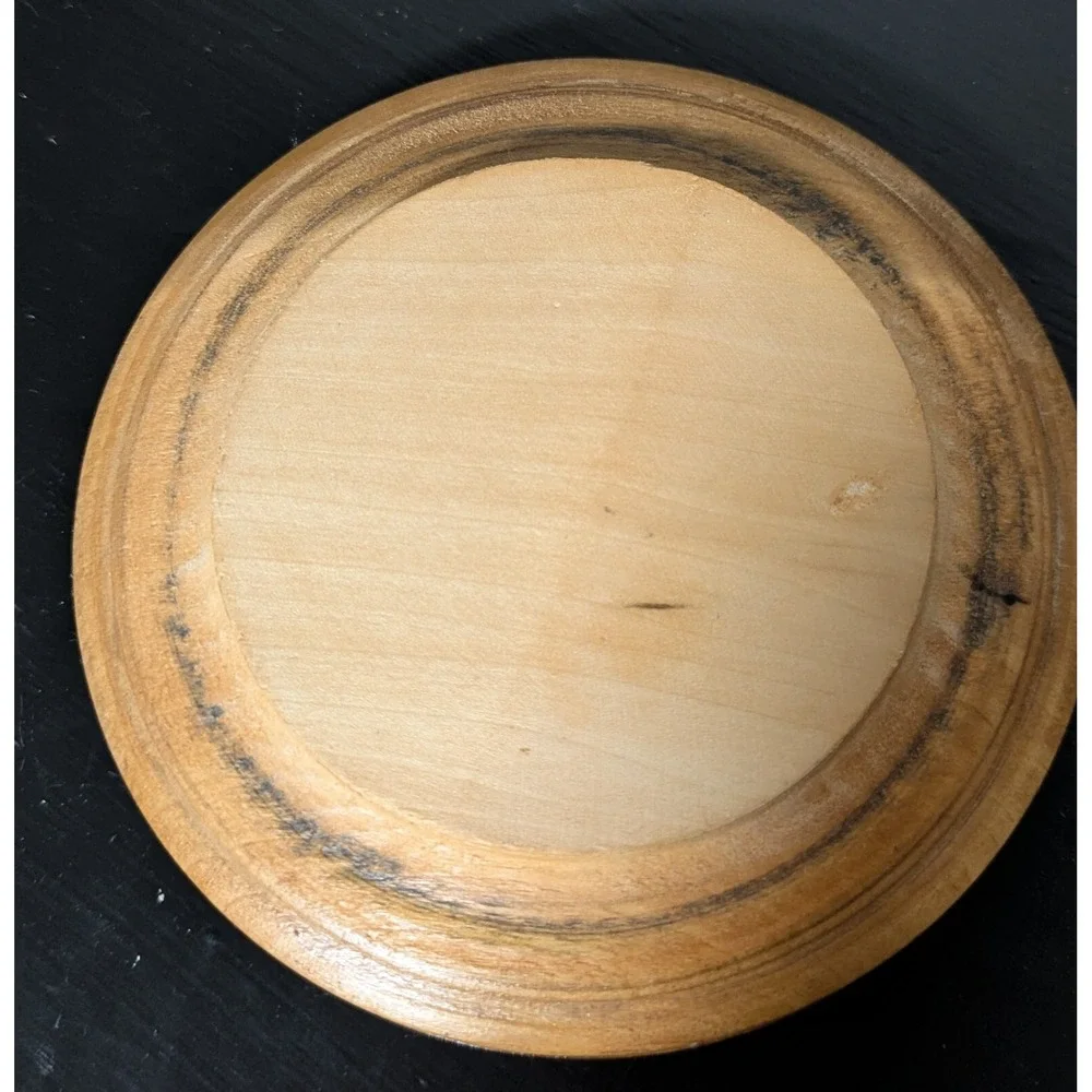 FATHER'S DAY IDEA Hand-Turned Trinket/Storage Box‎ Multi-Layer With Fitted Lid